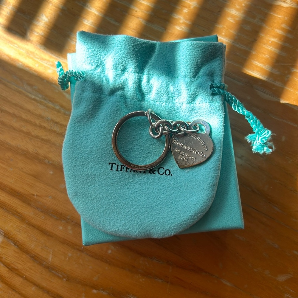 Return To Tiffany Heart Tag Key Ring